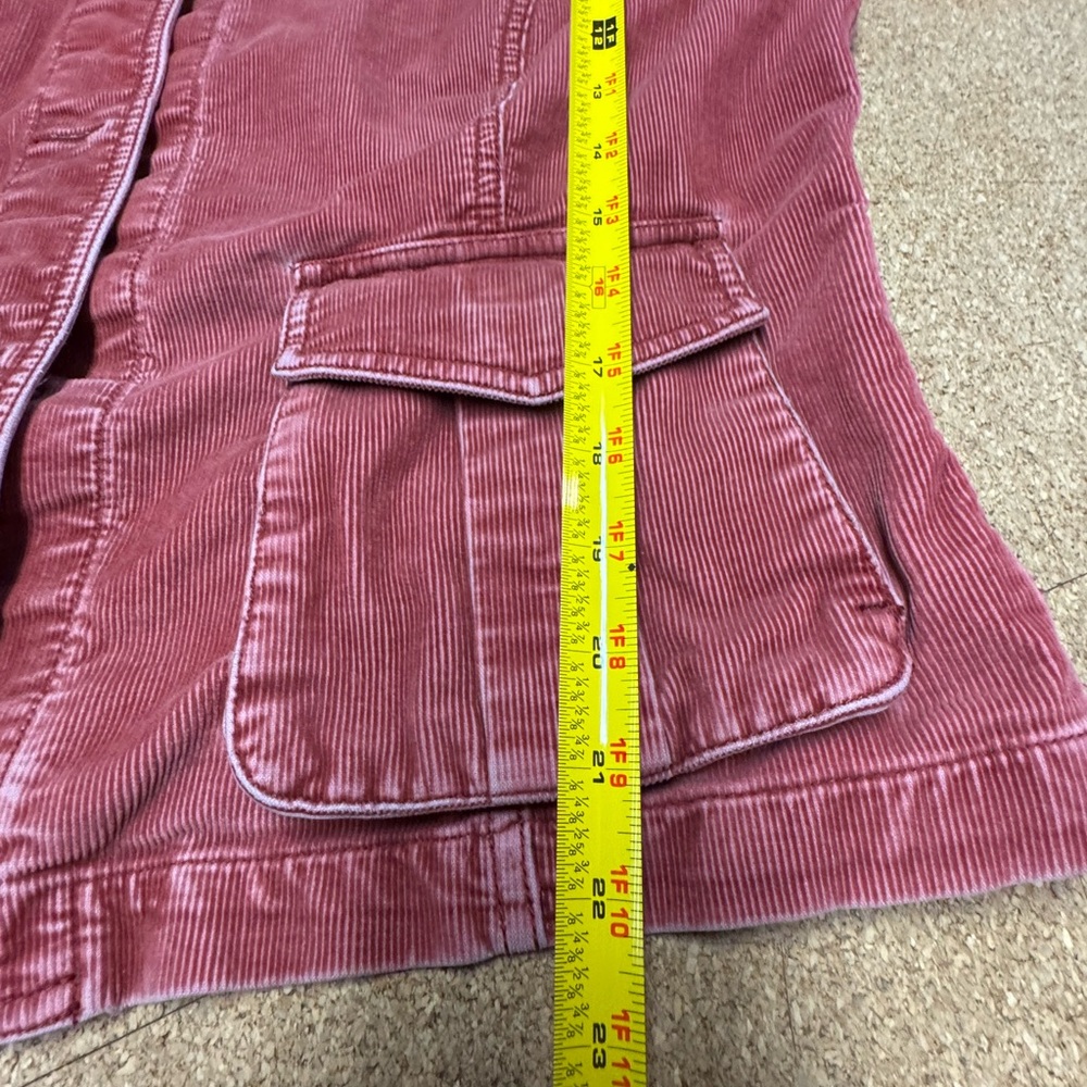 Eddie Bauer XL Rust Corduroy Jacket Cotton Stretch Button Front Pockets Y2K A4 - Picture 9 of 9